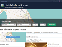 Tablet Screenshot of hotelsinsousse.com